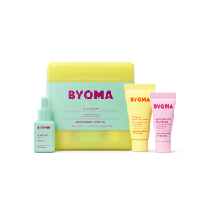 BYOMA So Clear Set Barrier Repair Skincare Trio for Acne‑Prone Skin, Includes Creamy Jelly Cleanser 30ml, Clarifying Serum 15ml, Gel‑Cream Moisturiser 15ml